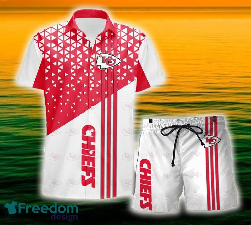 Kansas City Chiefs Triangle Abstract Pattern Hawaii Shirt and Shorts Summer For Beach Fans image Kansas City Chiefs Triangle Abstract Pattern Hawaii Shirt and Shorts Summer For Beach Fans - Kansas City Chiefs Triangle Abstract Pattern Hawaii Shirt and Shorts Summer For Beach Fans