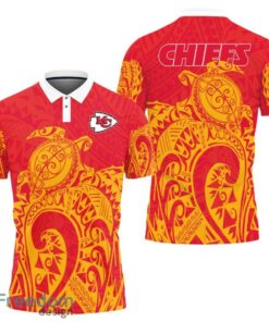 Kansas City Chiefs Turtle Polynesian Pattern Polo Shirt