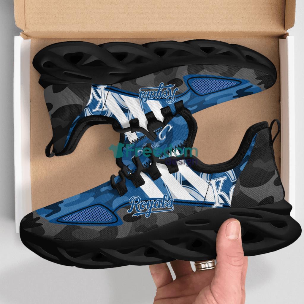 Kansas City Royals Military Camouflage Max Soul Shoes New Sneaker image Kansas City Royals Military Camouflage Max Soul Shoes New Sneaker Product Photo 1
