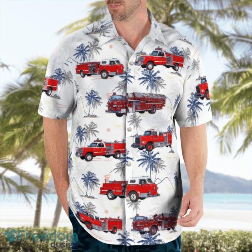 Kansas, Dodge City Fire Department – Former Apparatus Beach Hawaiian Shirt Product Photo 4