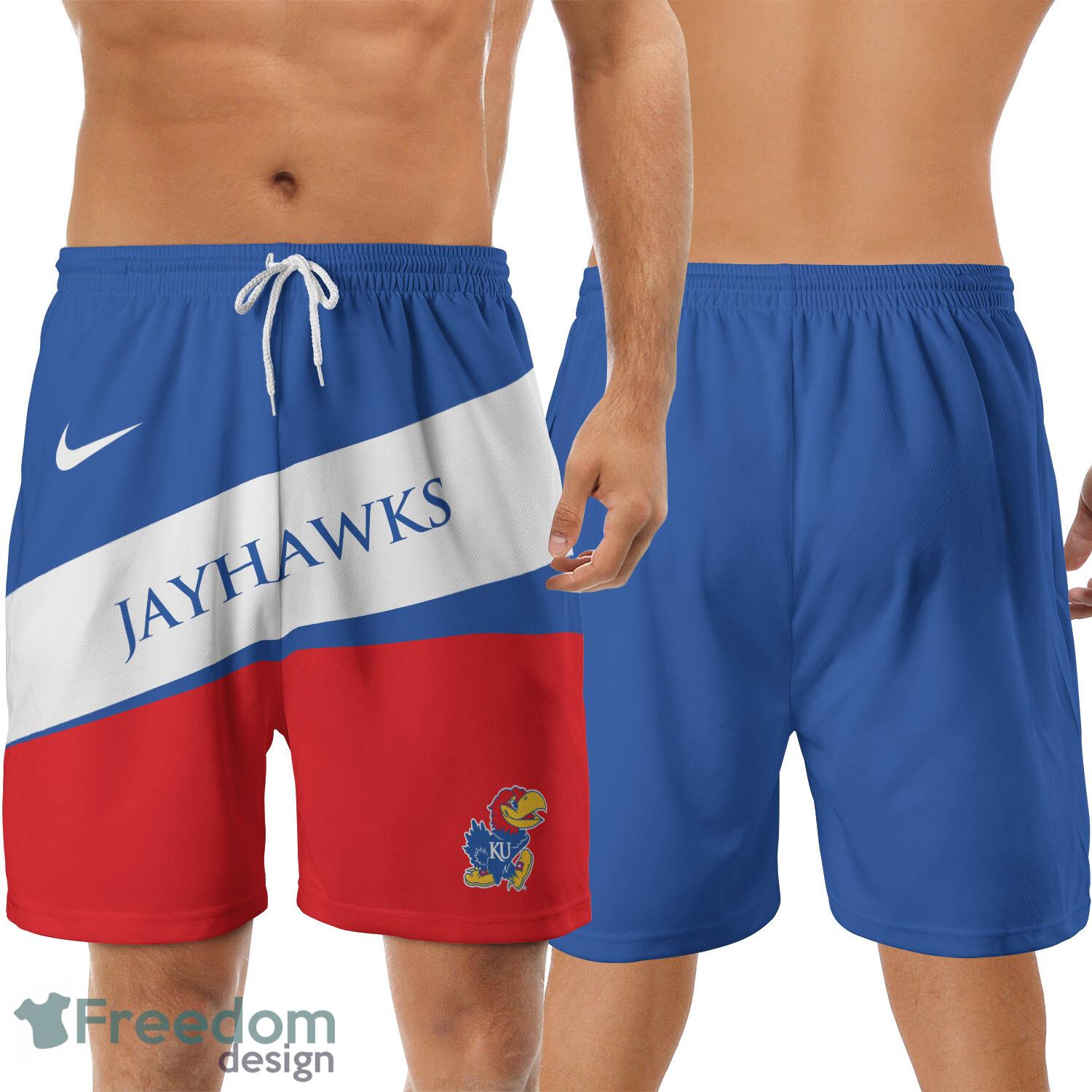 Kansas Jayhawks Go Hard Sport Shorts New For Mens Fans image Kansas Jayhawks Go Hard Sport Shorts New For Mens Fans - Kansas Jayhawks Go Hard Sport Shorts_2