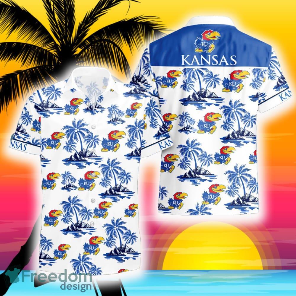 Kansas Jayhawks Hawaiian Shirt Trending Summer For Men Women Fans image Kansas Jayhawks Hawaiian Shirt Trending Summer For Men Women Fans - Kansas Jayhawks Hawaiian Shirt Trending Summer For Men Women Fans