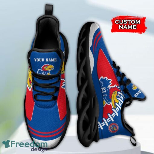 Kansas Jayhawks NCAA Max Soul Shoes Big Logo And Custom Name Sneakers For Men Women Product Photo 3