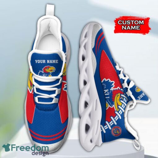 Kansas Jayhawks NCAA Max Soul Shoes Big Logo And Custom Name Sneakers For Men Women Product Photo 4