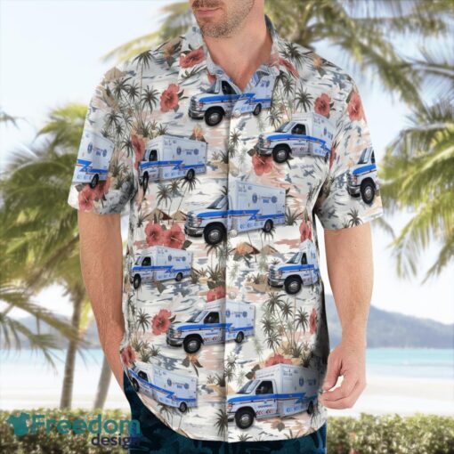 Kansas Sedgwick County EMS Tropical 3D Hawaiian Shirt Gift For Summer Product Photo 3