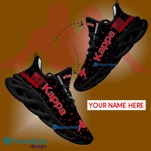 Kappa Running Sneaker Vibe Custom Name Gift Max Soul Shoes USA Flag Star New For Fans - Kappa Running Shoes New Trending Personalized Photo 1