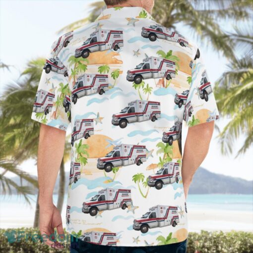 Karlstad, Minnesota, Tri County Emergency Medical Services Beach Hawaiian Shirt Product Photo 2