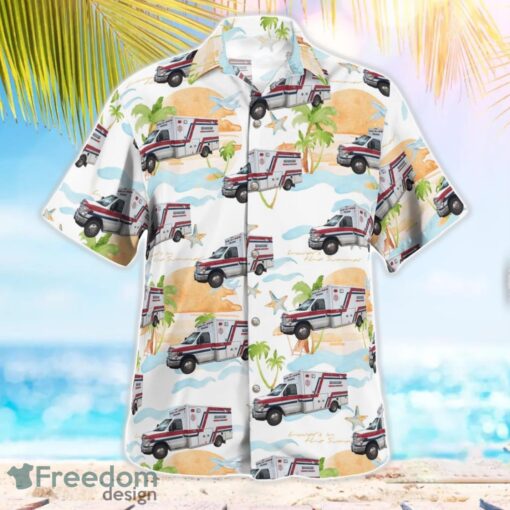 Karlstad, Minnesota, Tri County Emergency Medical Services Beach Hawaiian Shirt Product Photo 3