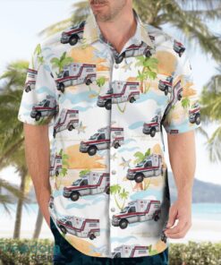 Karlstad, Minnesota, Tri County Emergency Medical Services Beach Hawaiian Shirt Product Photo 4