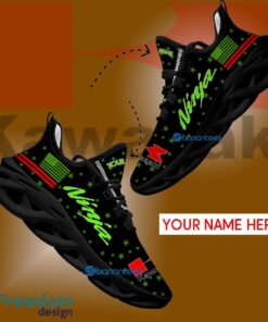 Kawasaki Ninja Motorcycle Running Sneaker Pop Custom Name Gift Max Soul Shoes USA Flag Star New For Fans - Kawasaki Ninja Motorcycle Running Shoes New Trending Personalized Photo 1