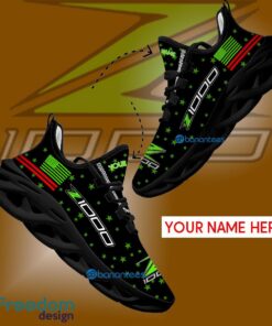 Kawasaki Z100 Motorcycle Sport Sneaker Dynamic Custom Name Gift Max Soul Shoes USA Flag Star New For Fans - Kawasaki Z100 Motorcycle Running Shoes New Trending Personalized Photo 1