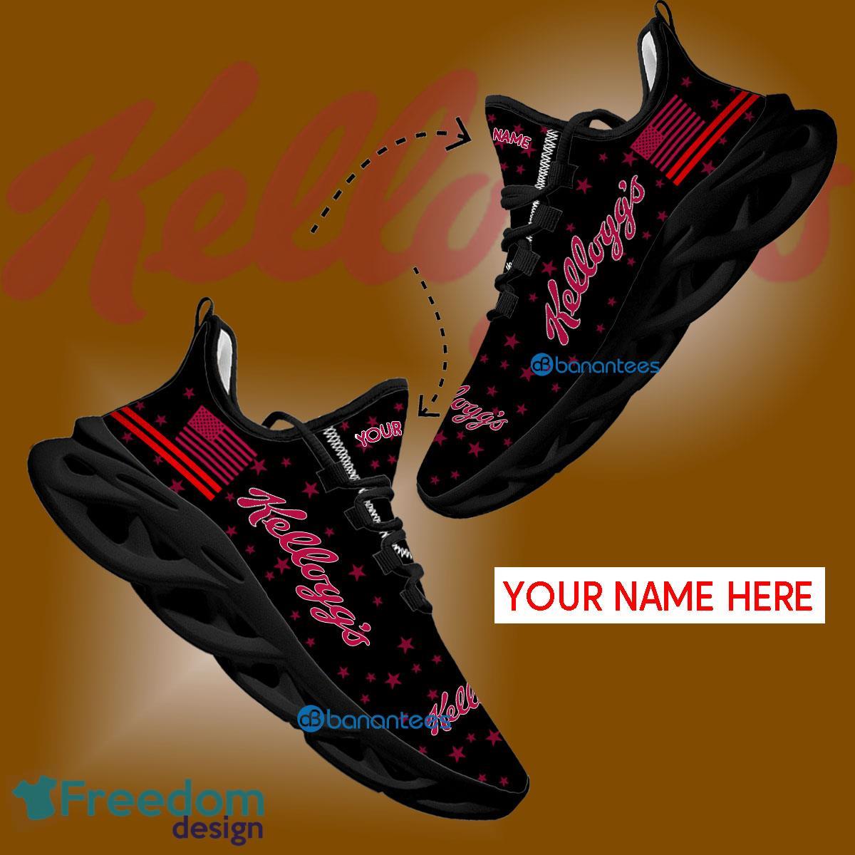 Kellogg’s Chunky Sneaker Inspiration Custom Name Gift Max Soul Shoes USA Flag Star New For Fans - Kellogg’s Running Shoes New Trending Personalized Photo 1