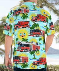 Kentucky, City of Paris Fire Department 3D Hawaiian Shirt Product Photo 2