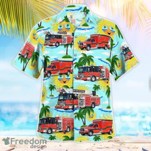 Kentucky, City of Paris Fire Department 3D Hawaiian Shirt Product Photo 3