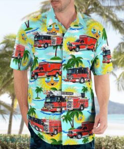 Kentucky, City of Paris Fire Department 3D Hawaiian Shirt Product Photo 4