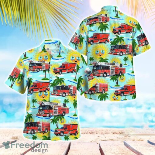 Kentucky, City of Paris Fire Department 3D Hawaiian Shirt Product Photo 1