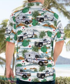 Kentucky, Oldham County EMS 3D Summer Aloha Hawaiian Shirt Product Photo 2