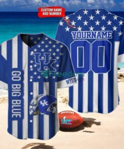 Kentucky Wildcats Custom Name And Number Slogan Baseball Jersey Shirt
