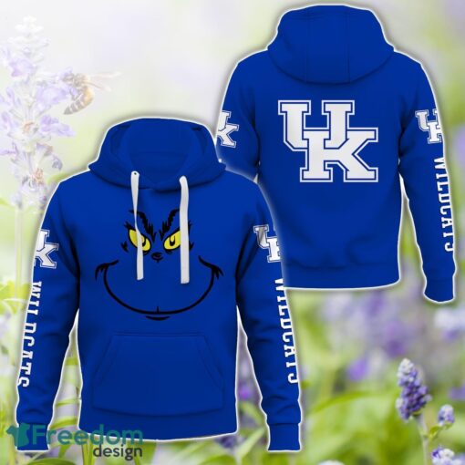 Kentucky Wildcats Grinch Face All Over Printed 3D T-Shirt Sweatshirt Hoodie Product Photo 1