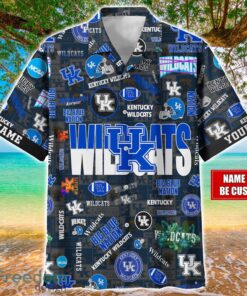 Kentucky Wildcats Logo Hawaiian Shirt For Fans Trending Beach Shirt Custom Name Product Photo 2