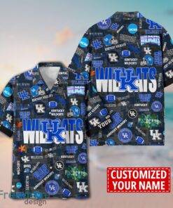 Kentucky Wildcats Logo Hawaiian Shirt For Fans Trending Beach Shirt Custom Name