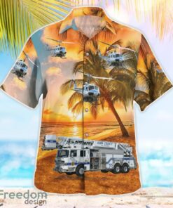 Kern County Fire Department Beach Sunset Hawaiian Shirt Summer Gift Product Photo 2