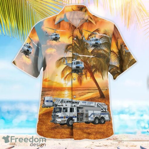 Kern County Fire Department Beach Sunset Hawaiian Shirt Summer Gift Product Photo 2