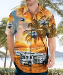 Kern County Fire Department Beach Sunset Hawaiian Shirt Summer Gift Product Photo 3