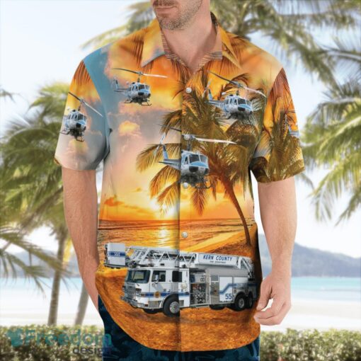 Kern County Fire Department Beach Sunset Hawaiian Shirt Summer Gift Product Photo 3