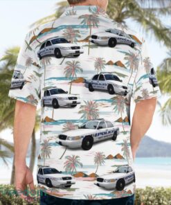 Key Biscayne Florida Police 3D Summer Aloha Hawaiian Shirt Product Photo 2