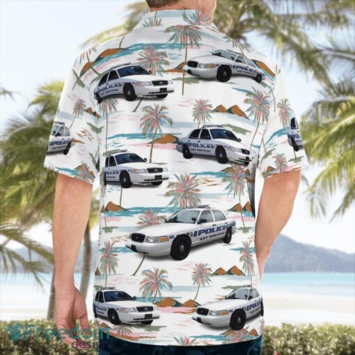 Key Biscayne Florida Police 3D Summer Aloha Hawaiian Shirt Product Photo 2