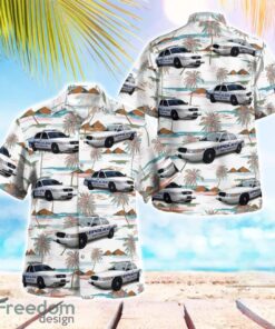 Key Biscayne Florida Police 3D Summer Aloha Hawaiian Shirt