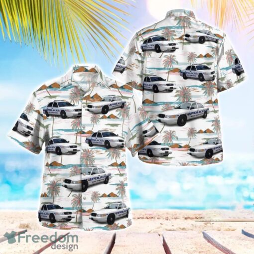 Key Biscayne Florida Police 3D Summer Aloha Hawaiian Shirt Product Photo 1