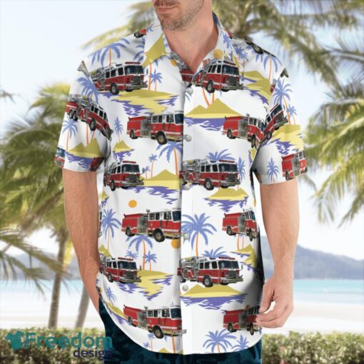 Kilgore, Gregg County, Texas, Kilgore Fire Department Tropical 3D Hawaiian Shirt Gift For Summer Product Photo 4