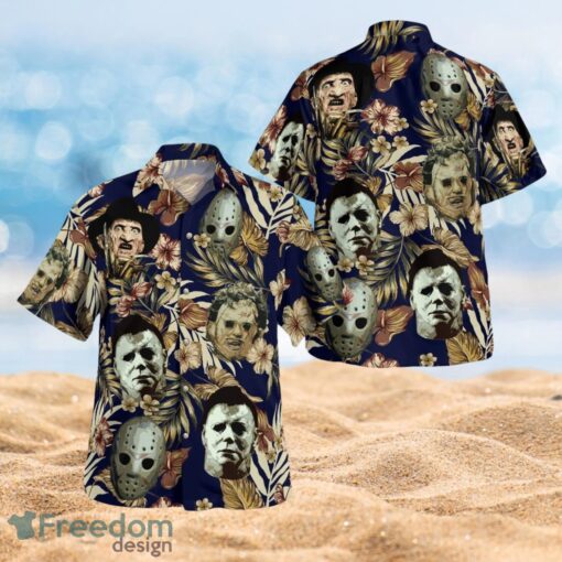 Killer Horror Characters Halloween Night Full Over Print Hawaiian Shirt Product Photo 1