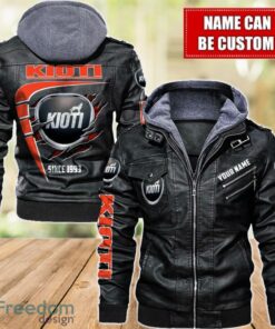 Kioti 2D Leather Jacket For Men Custom Name Special Gift Ideas