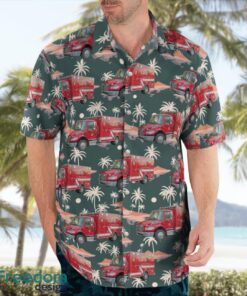 Kissimmee Fire Department, Florida Rescue Truck Hawaiian Shirt Beach Summer Shirt Product Photo 3