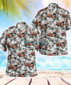 Kitchener Fire Department, Ontario Fleet Hawaiian Shirt Gift For Summer Vacation