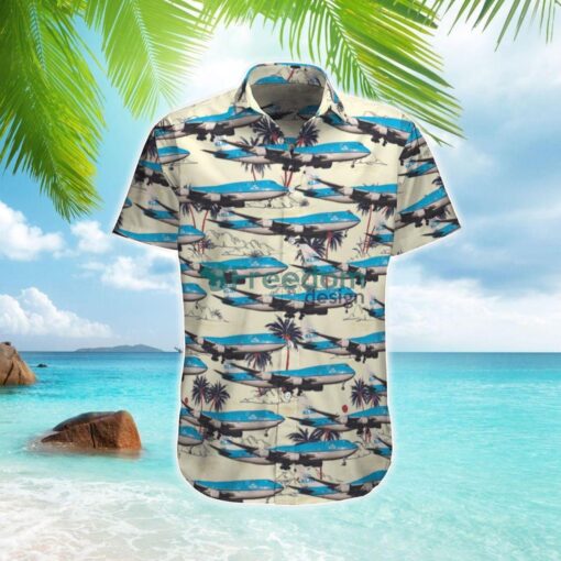 KLM Royal Dutch Airlines Boeing 747-406M Hawaiian Shirt All Over Print Product Photo 1