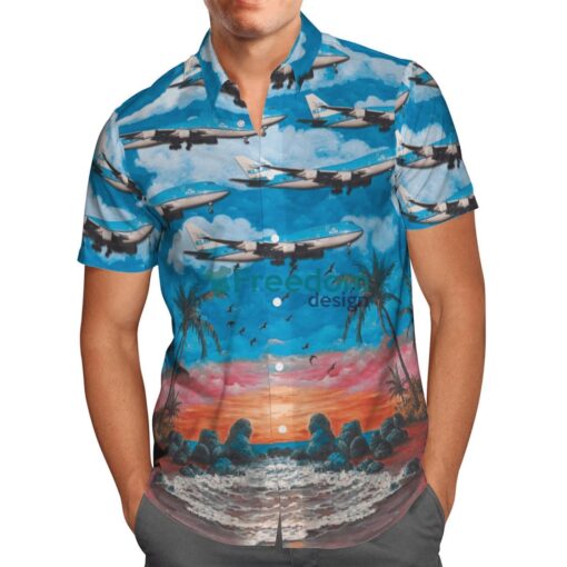 KLM Royal Dutch Airlines Boeing 747-406M Hawaiian Shirt Gift For Summer Vacation Product Photo 2