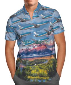 KLM Royal Dutch Airlines Boeing 787-10 Dreamliner Hawaiian Shirt Gift For Summer Vacation Product Photo 2