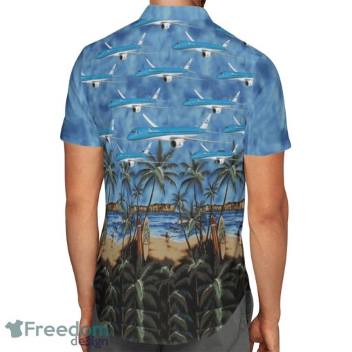 KLM Royal Dutch Airlines Embraer E195-E2 Hawaiian Shirt Beach Shirt Summer Holiday Gift Product Photo 3