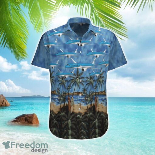 KLM Royal Dutch Airlines Embraer E195-E2 Hawaiian Shirt Beach Shirt Summer Holiday Gift Product Photo 1