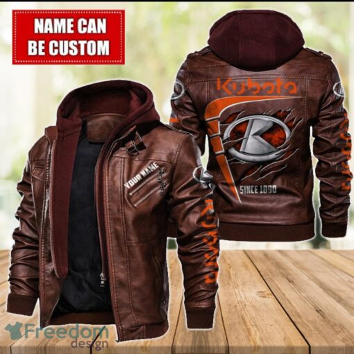 Kubota 2D Leather Jacket For Men Custom Name Special Gift Ideas Product Photo 2