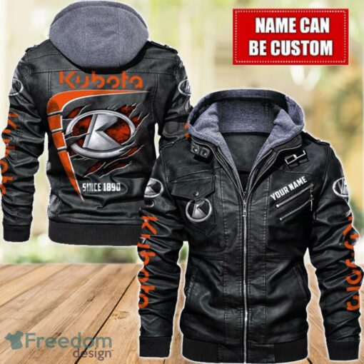 Kubota 2D Leather Jacket For Men Custom Name Special Gift Ideas Product Photo 1