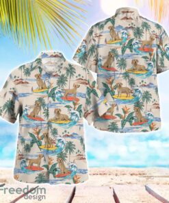 Labrador Retriever Surfing Beach Hawaiian Shirt Beach Shirt Summer Holiday Gift