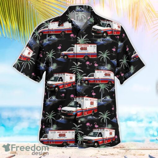 Lakes Region EMS Beach Hawaiian Shirt Summer Gift Product Photo 2