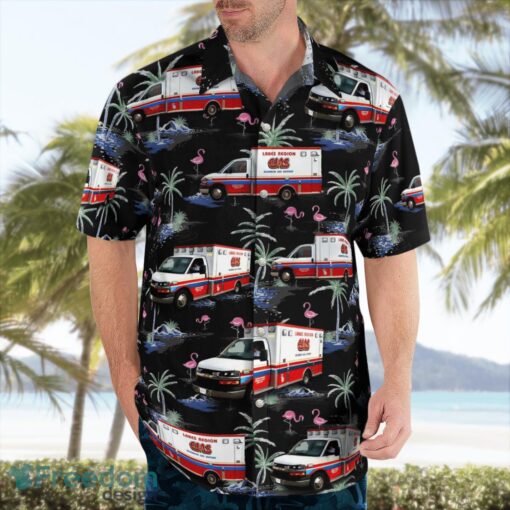 Lakes Region EMS Beach Hawaiian Shirt Summer Gift Product Photo 3