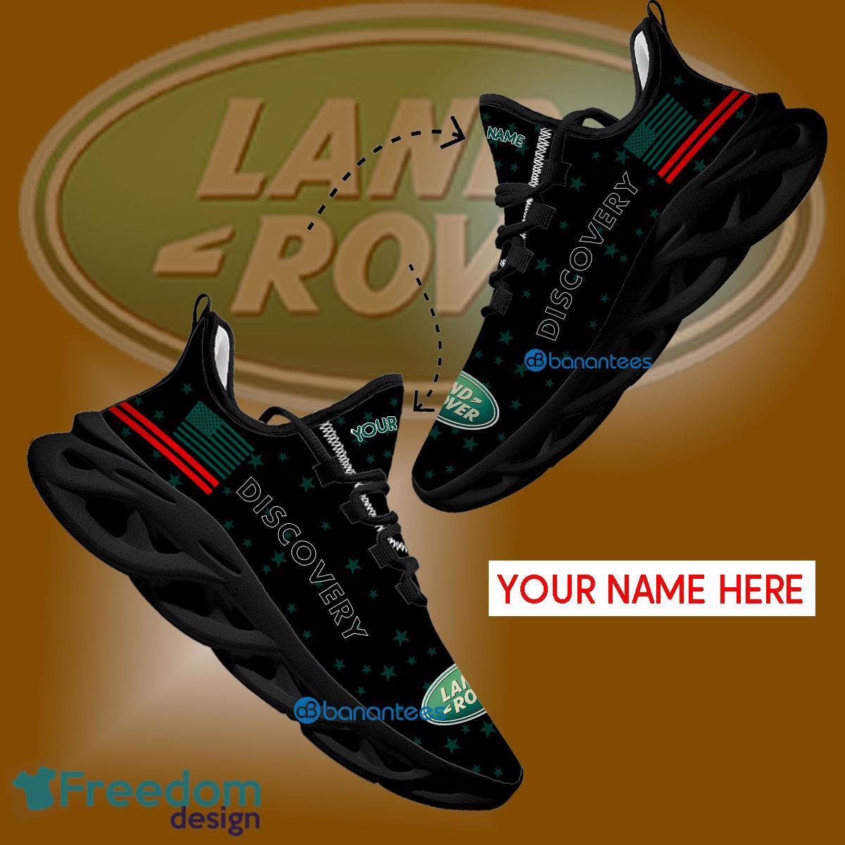 Land Rover Discovery Car Racing Running Sneaker Creative Custom Name Gift Max Soul Shoes USA Flag Star New For Fans - Land Rover Discovery Car Racing Running Shoes New Trending Personalized Photo 1