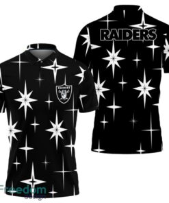 Las Vegas Raiders Sparkle Pattern Polo Shirt